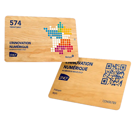 Porte-Cartes De Visite En Bois Noyer - Support Élégant Pour Bureau, Réception